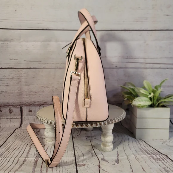 Kate Spade Newbury Lane Small Felix Soft-Pink Saffiano Leather Satchel Bag - Picture 4 of 10